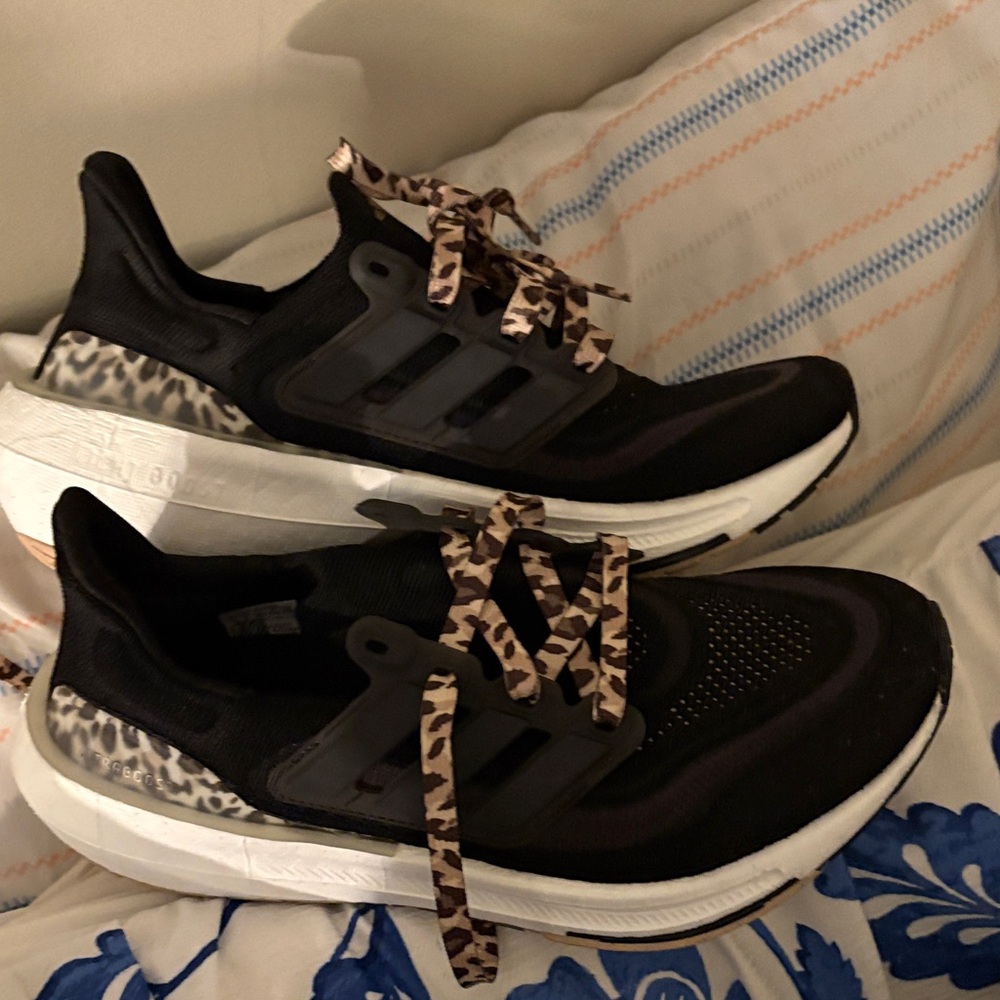 Adidas Women's Ultraboost Light Black and White Sneakers - Picture 3 of 3